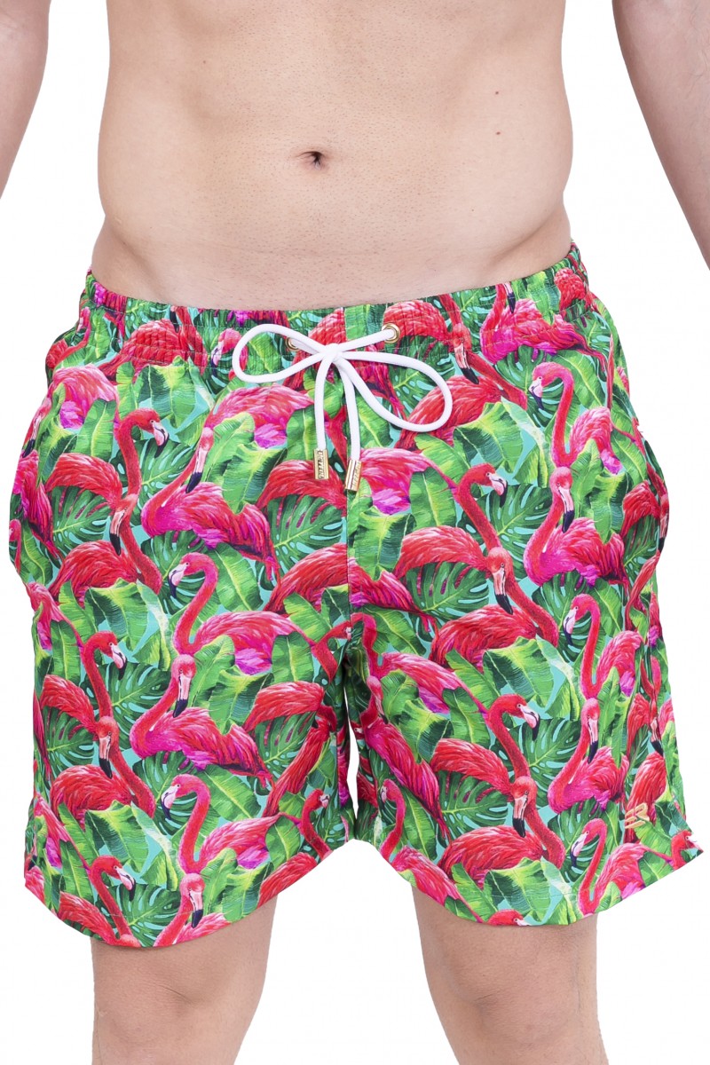 short masculino flamingo